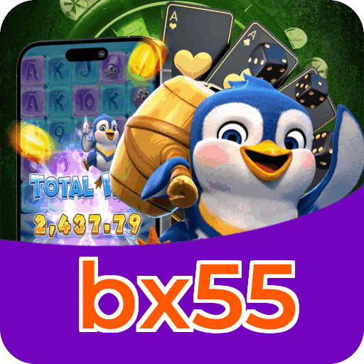 Material promocional do app bx55 — ilustração, não métricas auditadas nesta página